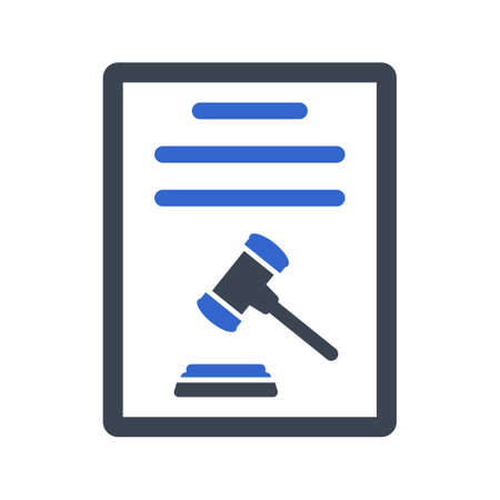 Insurance law iconのイラスト素材