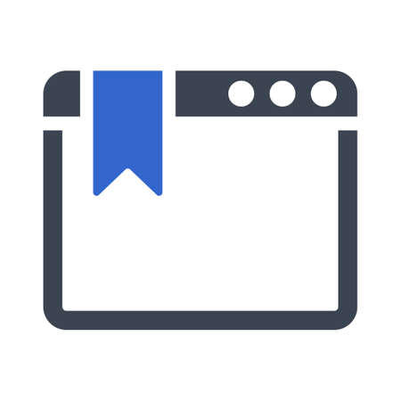 Bookmark Browser Iconのイラスト素材