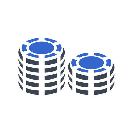 Casino, poker icon, vector imageのイラスト素材
