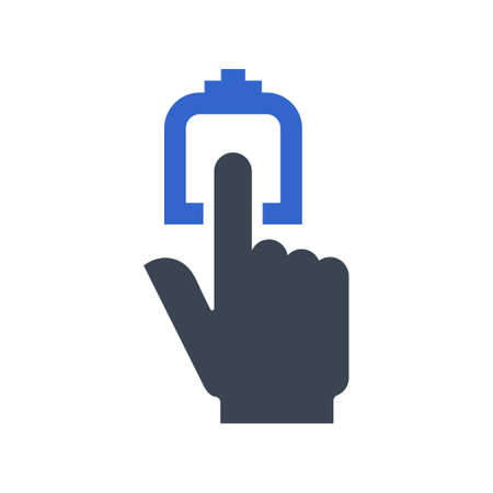 Fingerprint, Touch Icon, vector imageのイラスト素材