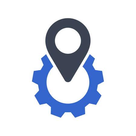 Location setting Icon, vector imageのイラスト素材