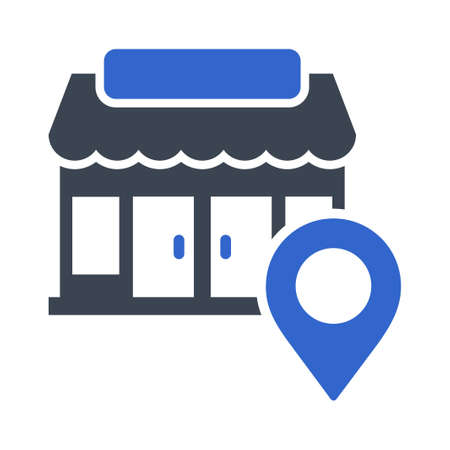 Shop location iconのイラスト素材