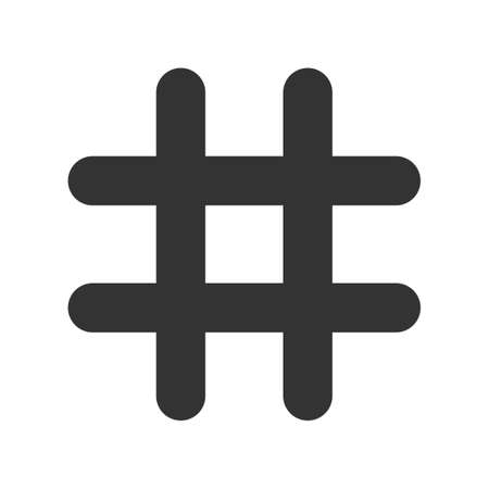 Hash tag icon, vector imageのイラスト素材