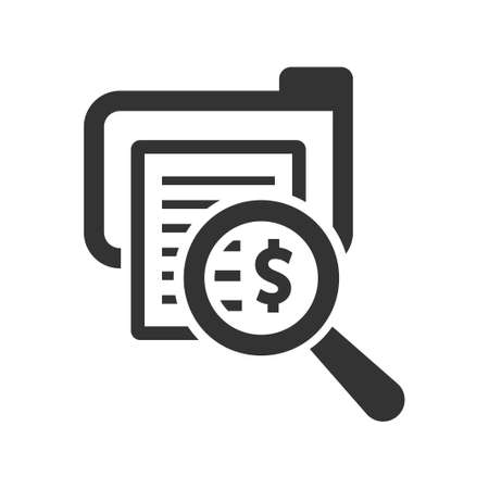 Bookkeeping, folder icon, vector imageのイラスト素材