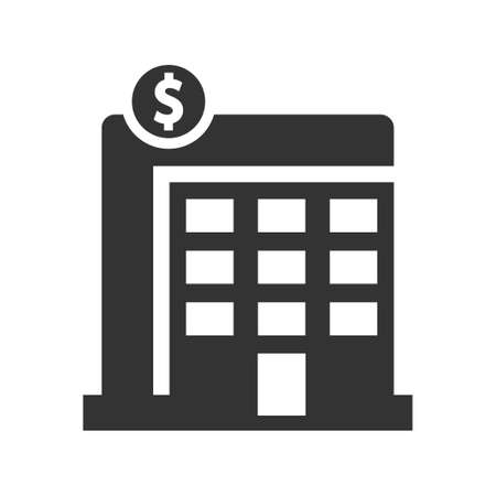 Bank, hotel icon, vector imageのイラスト素材