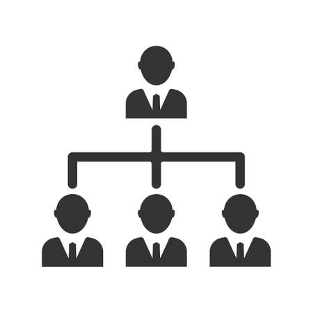 Employee Structure Icon, vector imageのイラスト素材