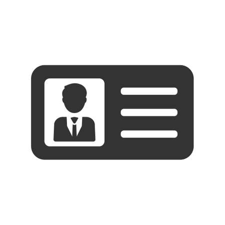 Id card icon, vector imageのイラスト素材