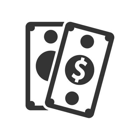 Cash, dollar icon, vector imageのイラスト素材