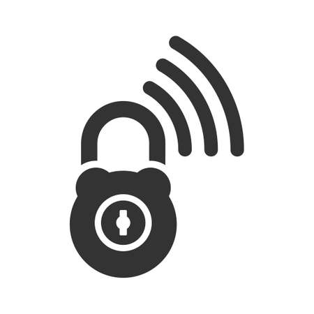 WiFi Security iconのイラスト素材