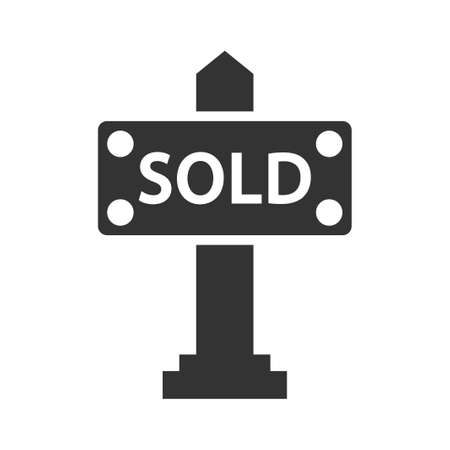 Sold Sign Iconのイラスト素材