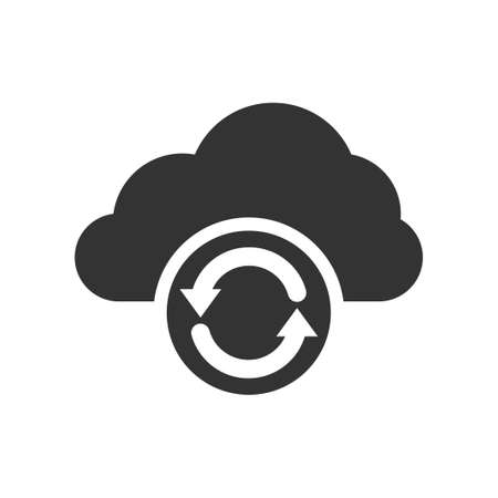 Cloud Update Icon, vector imageのイラスト素材
