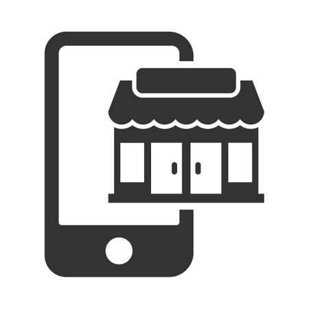 Online shop iconのイラスト素材