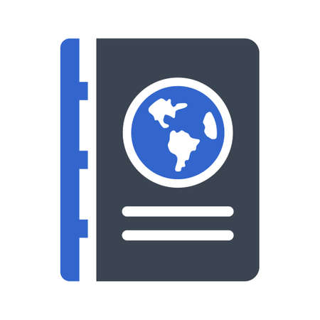 Passport, visa iconのイラスト素材