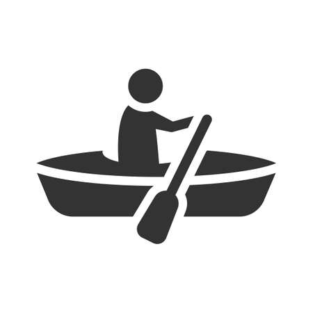 Kayak boat iconのイラスト素材