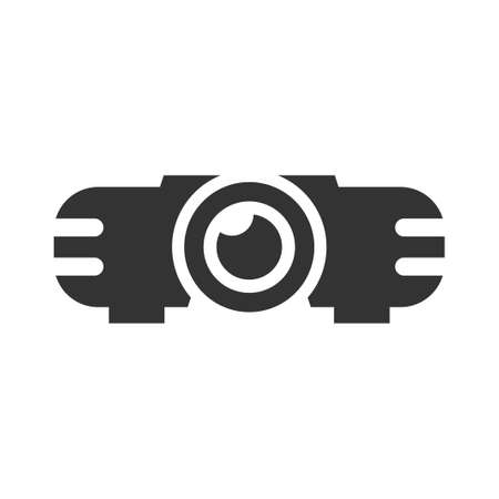 Projector device iconのイラスト素材