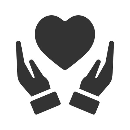 Charity care Iconのイラスト素材