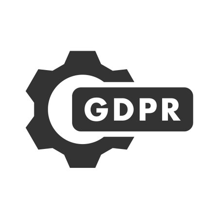 GDPR setting iconのイラスト素材