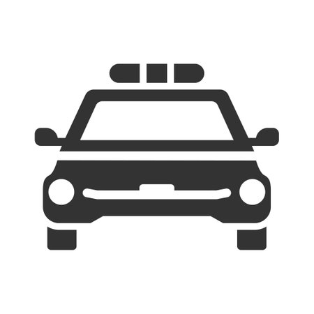 Police car iconのイラスト素材