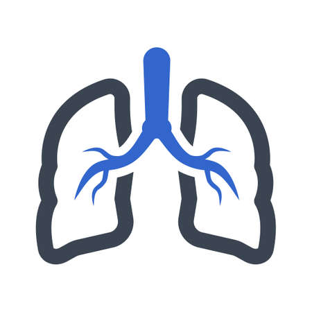 Human lungs iconのイラスト素材