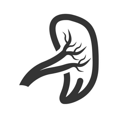 Human spleen iconのイラスト素材