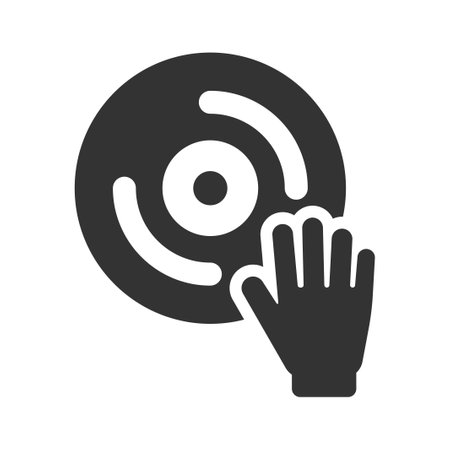 DJ machine iconのイラスト素材