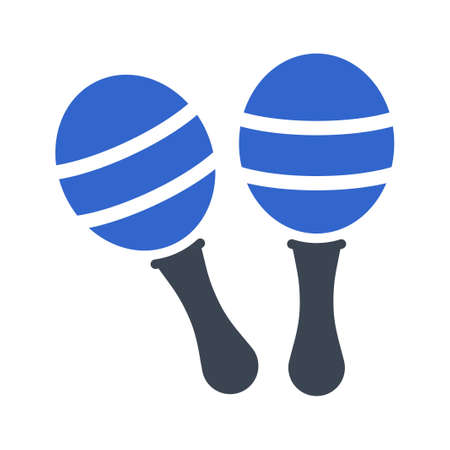 Marocas musical instrument iconのイラスト素材