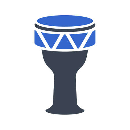 Darbuka musical instrument iconのイラスト素材