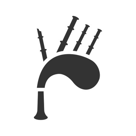 Bagpipes musical instrument iconのイラスト素材