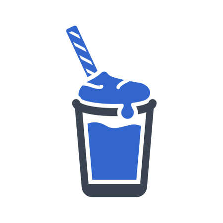 Cold coffee iconのイラスト素材