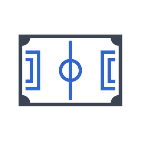 Football filed iconのイラスト素材