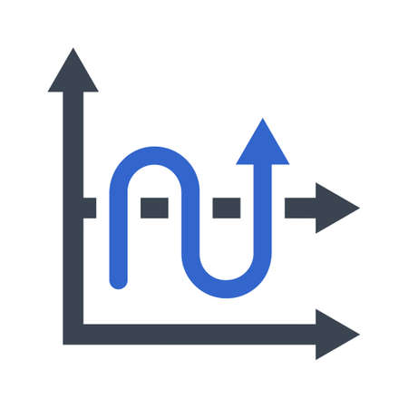 Marketing Progress graph iconのイラスト素材