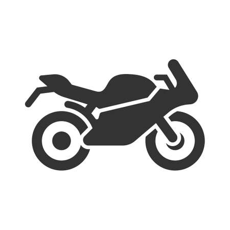 Sports bike iconのイラスト素材