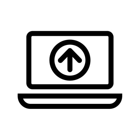 Upload file iconのイラスト素材