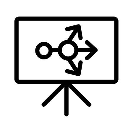 Presenting business tactics iconのイラスト素材