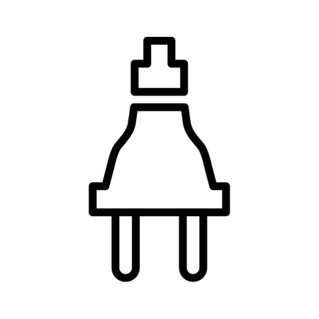 Electric plug socket iconのイラスト素材