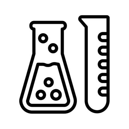 Laboratory tubes iconのイラスト素材