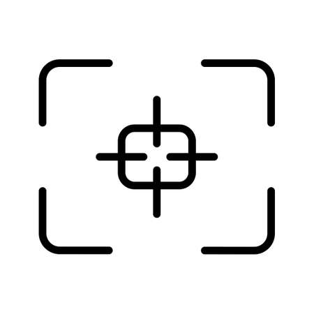Camera focus point iconのイラスト素材