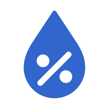 Humidity percentage iconのイラスト素材