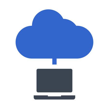 Cloud computing iconのイラスト素材