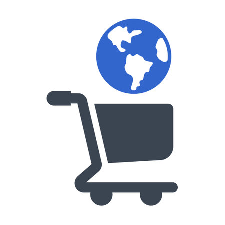 Global Marketing iconのイラスト素材
