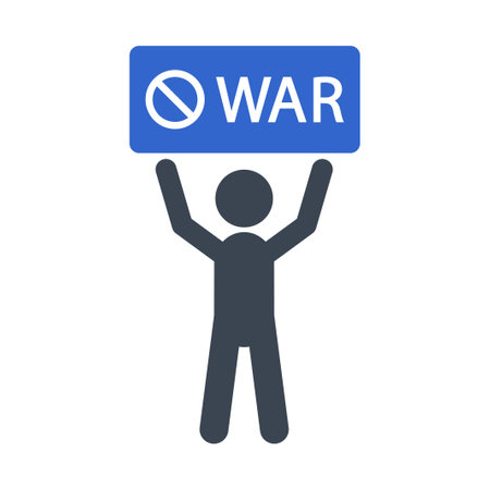 Stop war iconのイラスト素材