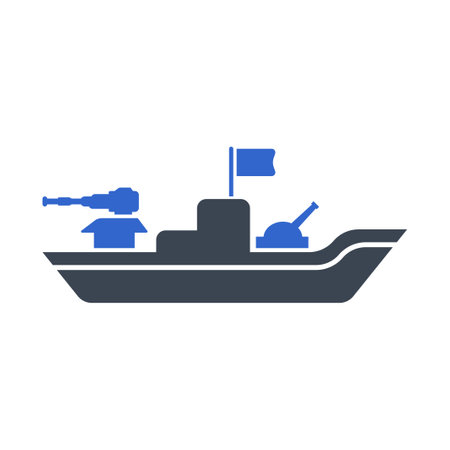War ship iconのイラスト素材
