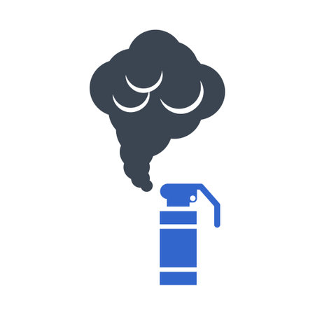 Tear gas iconのイラスト素材