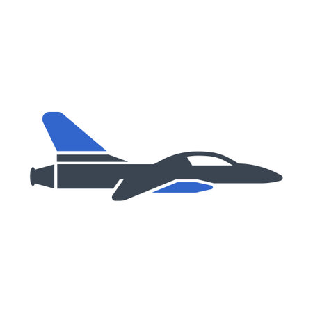 Jet plane iconのイラスト素材
