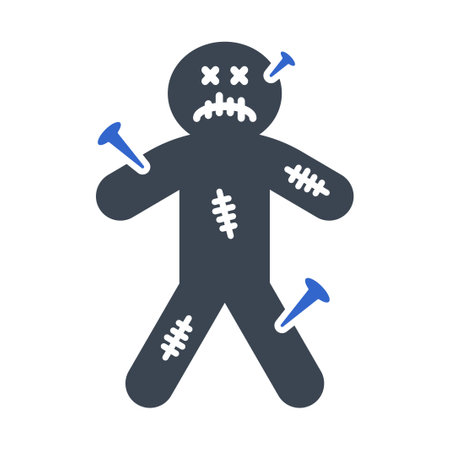 Voodoo doll iconのイラスト素材