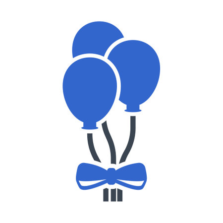 Decoration Balloon Iconのイラスト素材