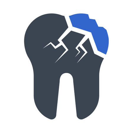 Broken tooth iconのイラスト素材