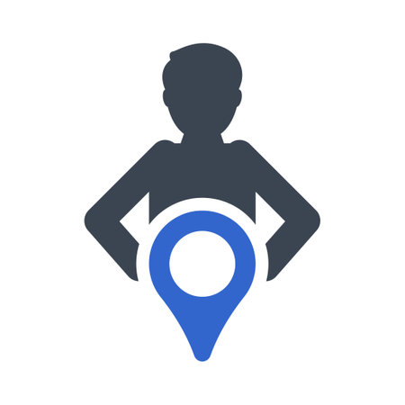 Individual location iconのイラスト素材