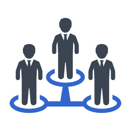 Employee hierarchy iconのイラスト素材