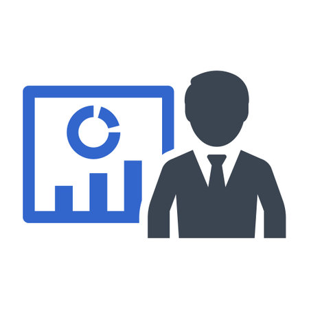 Employee Performance report iconのイラスト素材
